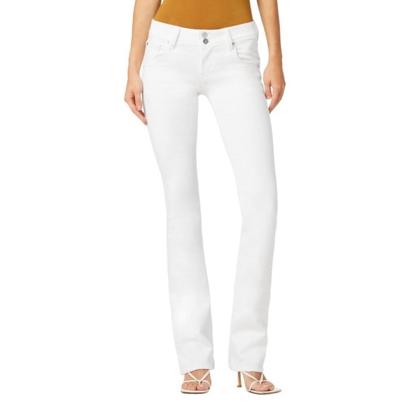 NEW HUDSON mid-rise baby bootcut jean in white 26 W170LDLW - Picture 2 of 9